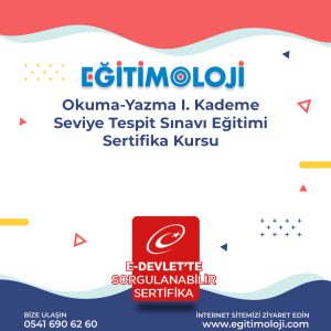 Okuma-Yazma I. Kademe Seviye Tespit Sınavı Eğitimi Sertifika Kursu