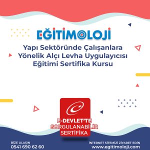 Yapı Sektöründe Çalışanlara Yönelik Alçı Levha Uygulayıcısı Eğitimi Sertifika Kursu